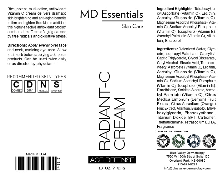 Radiant C Cream MD Essentials Skin Care